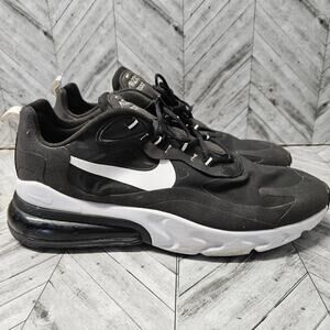 Nike Air Max 270 React Mens 14 Black White Running Sneakers AO4971-004